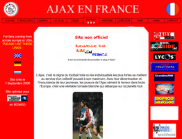 Deuxième version d'Ajax en France - Page d'accueil