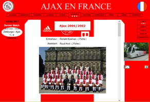 Deuxième version d'Ajax en France - L'effectif