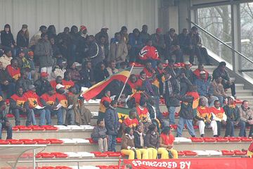 Les supporters du Ghana - Ajax Foto Side